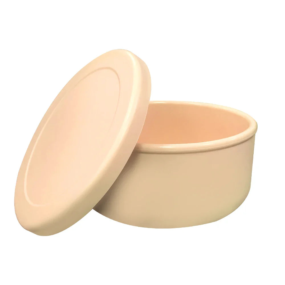 Food Grade, Eco-Friendly Silicone Crisper Bowl with Cover, Microwave, Oven Heating, Office Lunch Box, Tableware Set Bowl and Cup