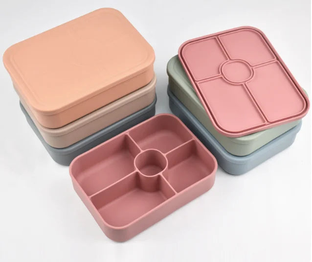 BPA Free Microwavable Silicone Food Container/Storage Heat-resistant Bento Lunch Box